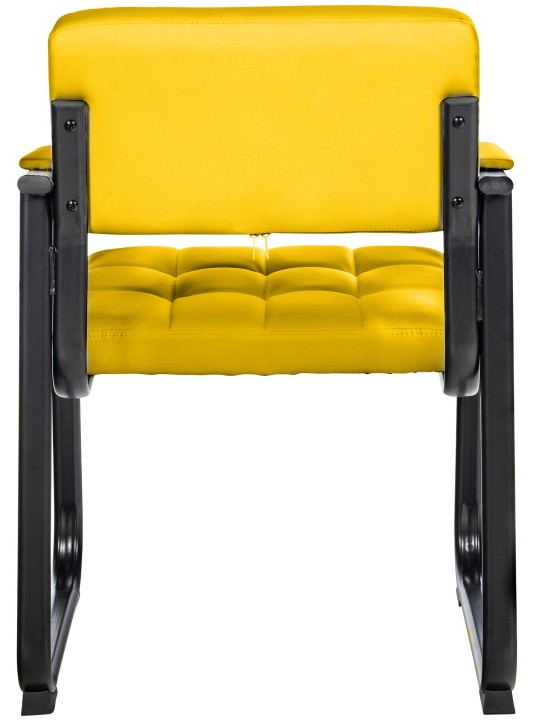 Silla de visita Canada B piel sintética, amarillo