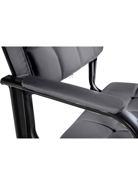 Silla de visita Canada B piel sintética, gris