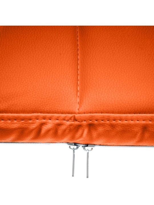 Silla de visita Canada B piel sintética, naranja