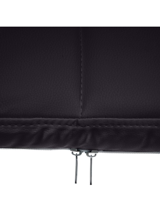 Silla de visita Canada B piel sintética, negro