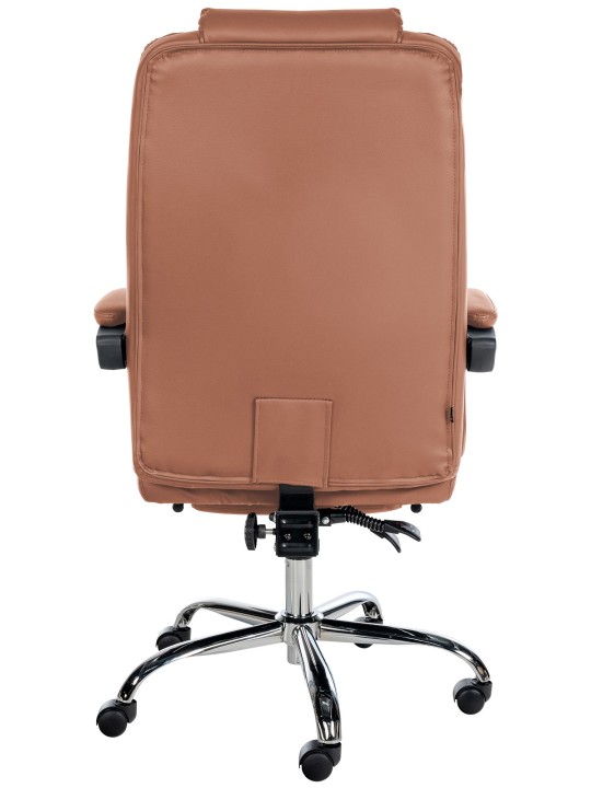 Silla de oficina Oxígeno piel sintética, marrón claro