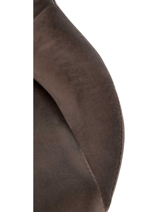 Taburete de bar Milet terciopelo, marrón Taburete de bar Milet terciopelo, marrón