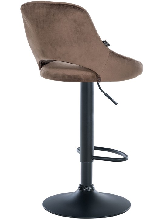 Taburete de bar Milet terciopelo, marrón Taburete de bar Milet terciopelo, marrón