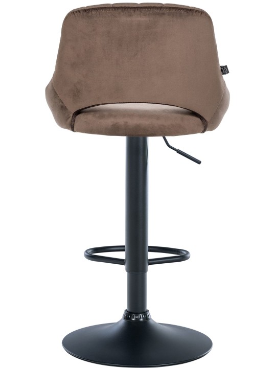 Taburete de bar Milet terciopelo, marrón Taburete de bar Milet terciopelo, marrón