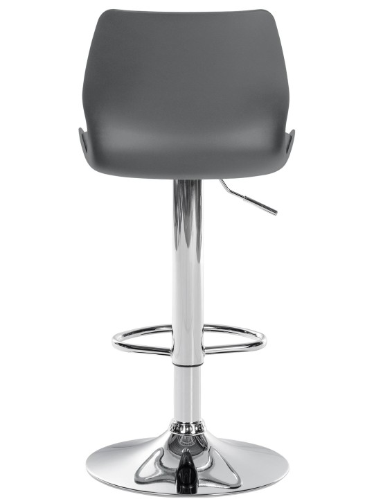 Juego de 2 taburetes de bar Gilbert plástico, gris Juego de 2 taburetes de bar Gilbert plástico, gris