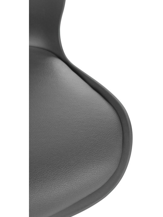 Juego de 2 taburetes de bar Gilbert plástico, gris Juego de 2 taburetes de bar Gilbert plástico, gris