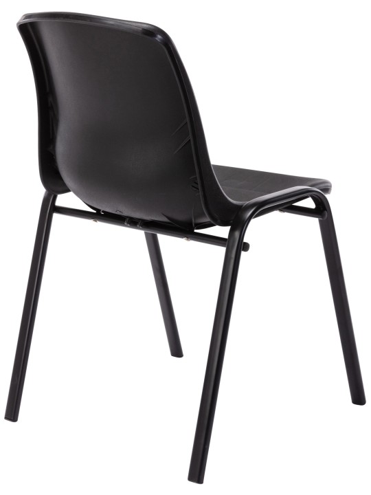 Silla apilable Nowra plástico, negro Silla apilable Nowra plástico, negro