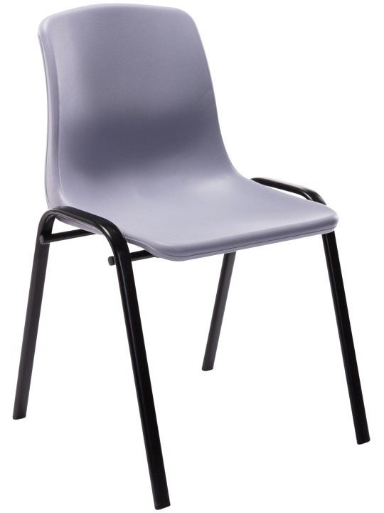 Silla apilable Nowra plástico, gris Silla apilable Nowra plástico, gris