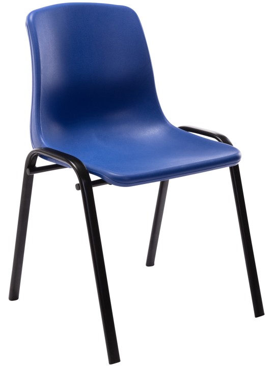 Silla apilable Nowra plástico, azul