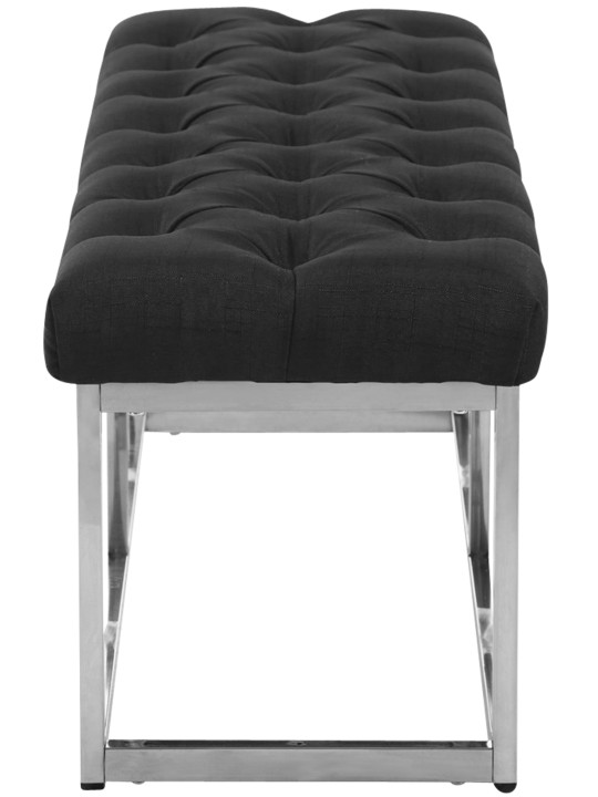 Banco Amun tela E150, gris oscuro