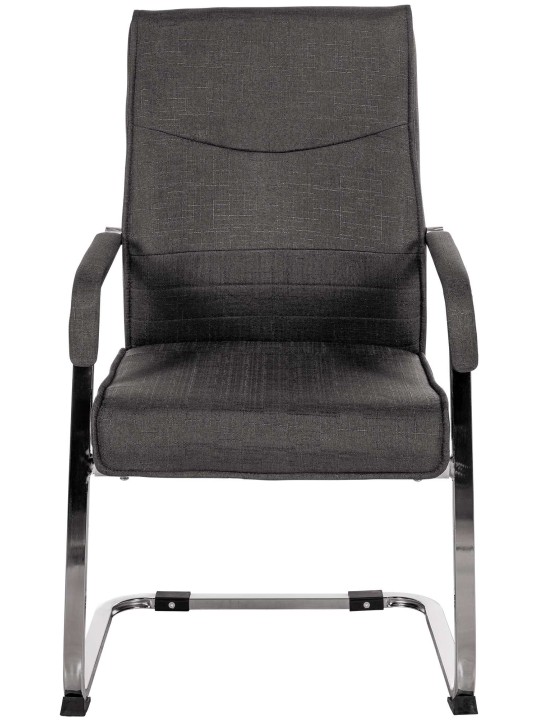 Silla de visita Hobart tela, negro