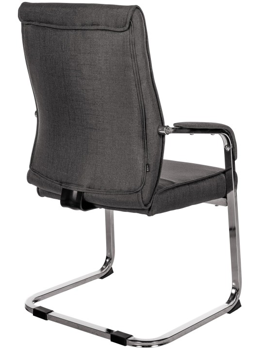 Silla de visita Hobart tela, negro