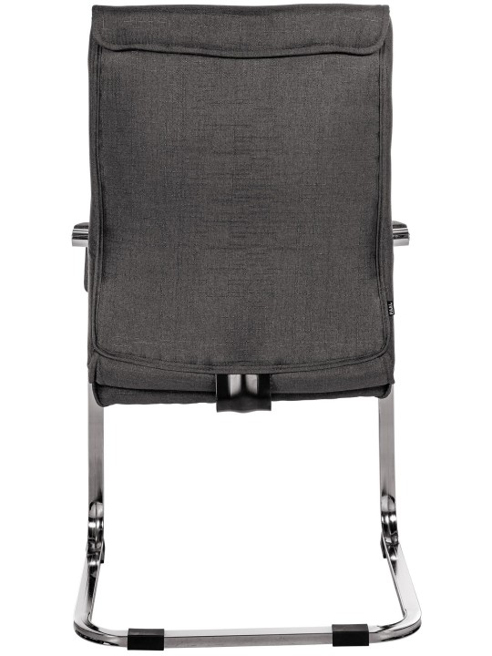Silla de visita Hobart tela, negro