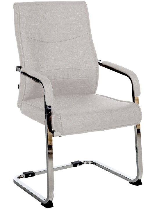 Silla de visita Hobart tela, gris