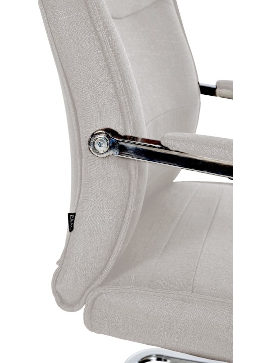 Silla de visita Hobart tela, gris