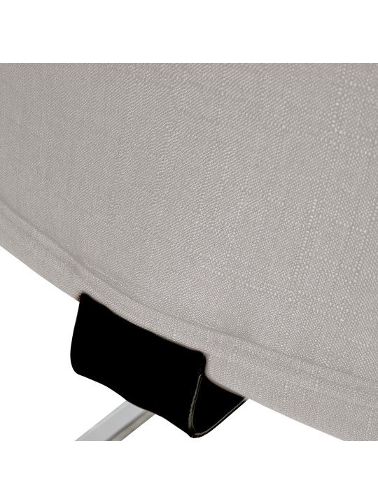 Silla de visita Hobart tela, gris