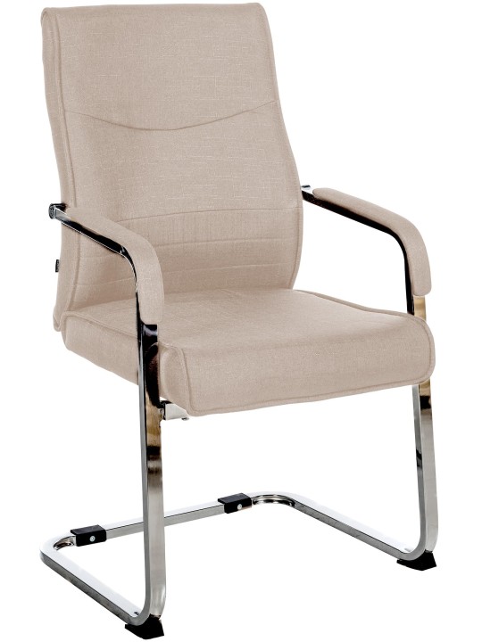 Silla de visita Hobart tela, taupe