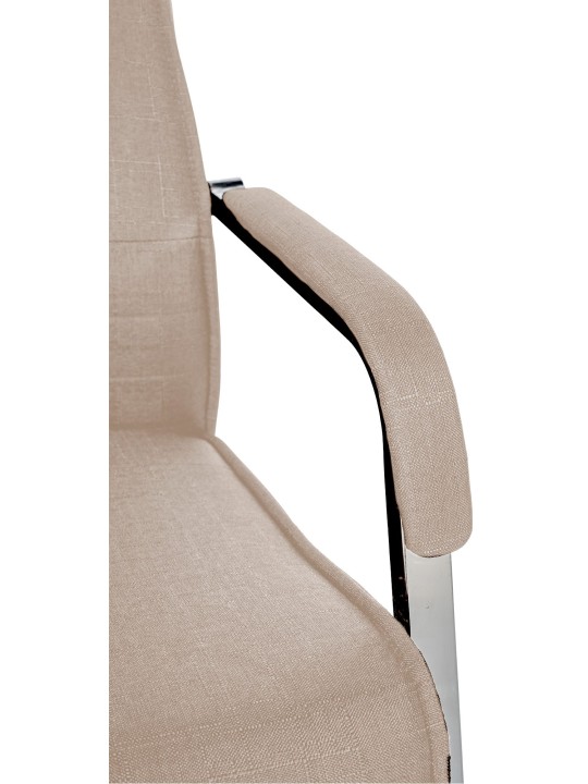 Silla de visita Hobart tela, taupe