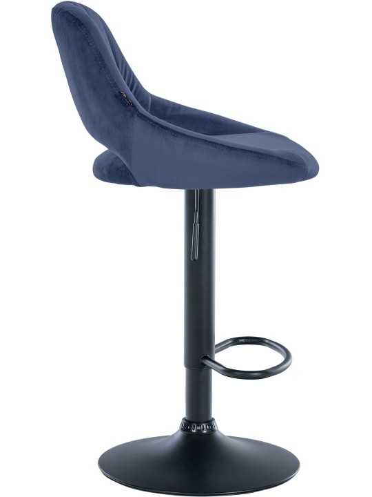 Juego de 2 taburetes de bar Milet terciopelo B, azul Juego de 2 taburetes de bar Milet terciopelo B, azul