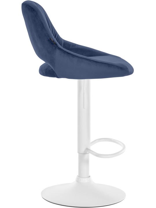 Juego de 2 taburetes de bar Milet terciopelo W, azul Juego de 2 taburetes de bar Milet terciopelo W, azul