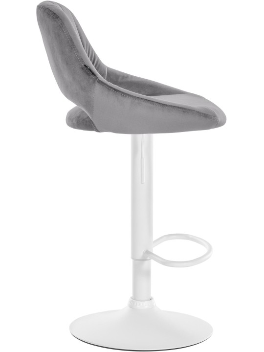 Juego de 2 taburetes de bar Milet terciopelo W, gris oscuro Juego de 2 taburetes de bar Milet terciopelo W, gris oscuro