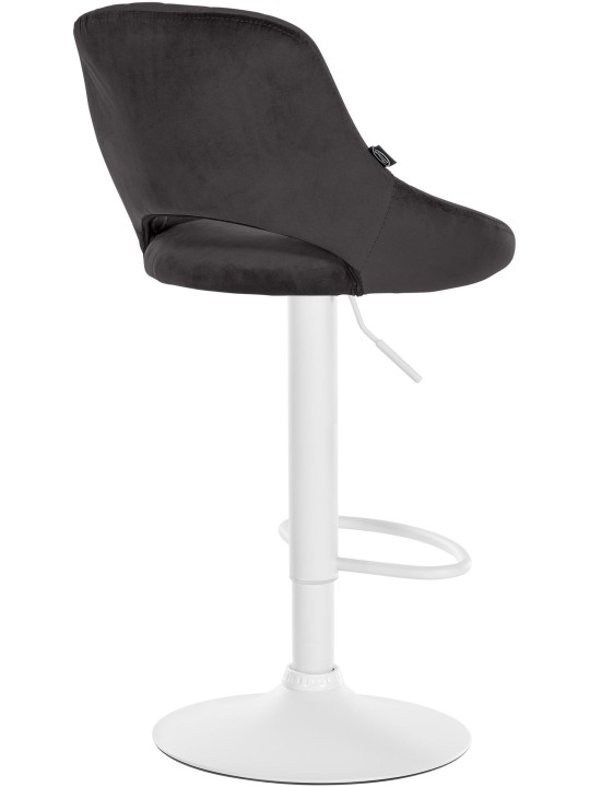 Juego de 2 taburetes de bar Milet terciopelo W, negro Juego de 2 taburetes de bar Milet terciopelo W, negro