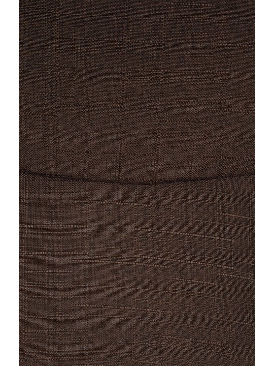 Juego de 2 sillas de visita tela Hobart, marrón