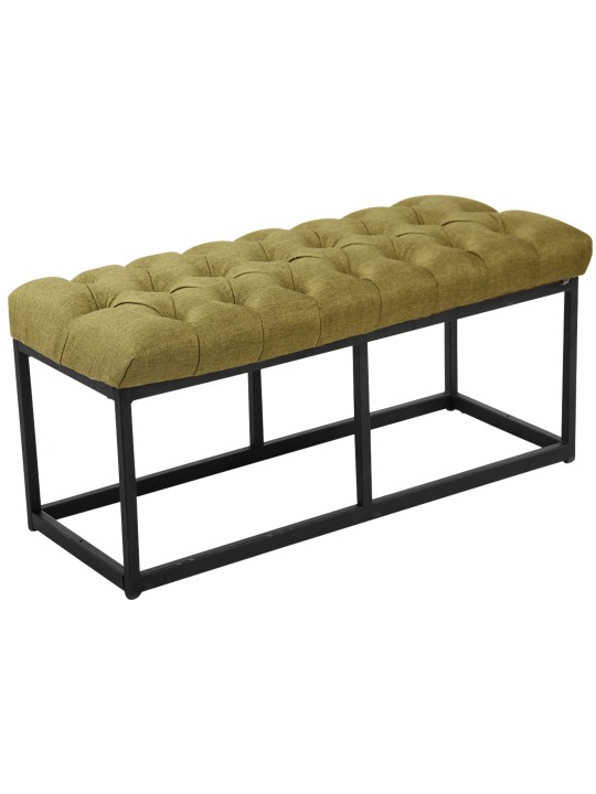 Banco Amun tela 100 cm, verde