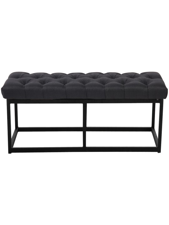 Banco Amun tela 100 cm, negro