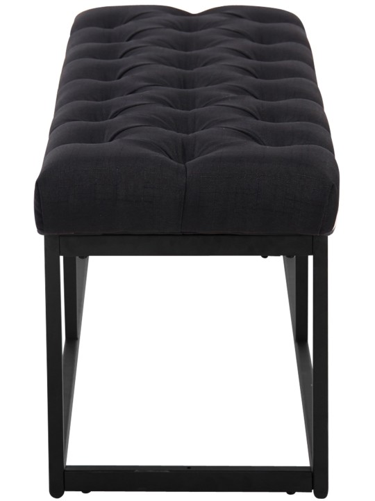 Banco Amun tela 100 cm, negro