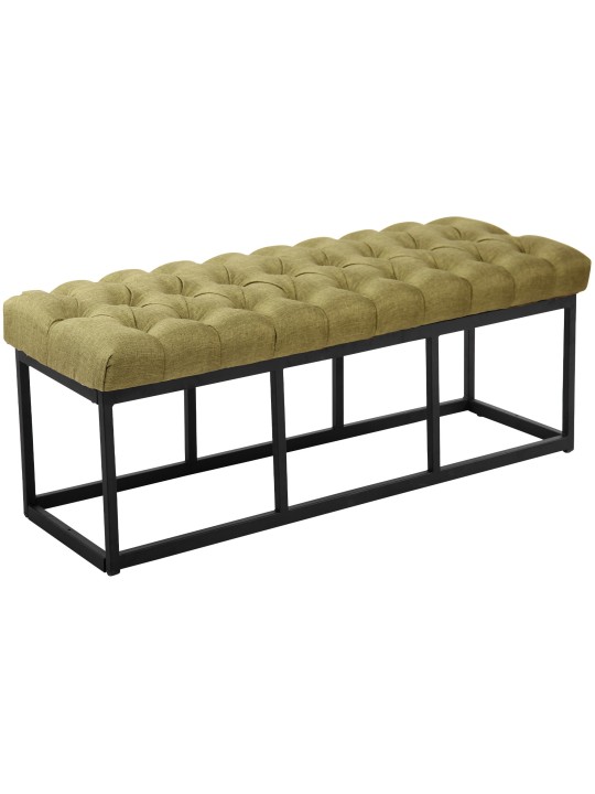 Banco Amun tela 120 cm, verde