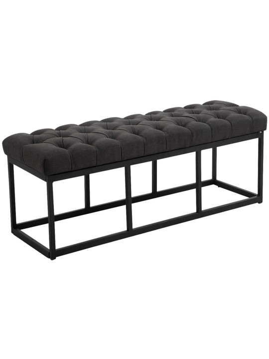 Banco Amun tela 120 cm, negro Banco Amun tela 120 cm, negro