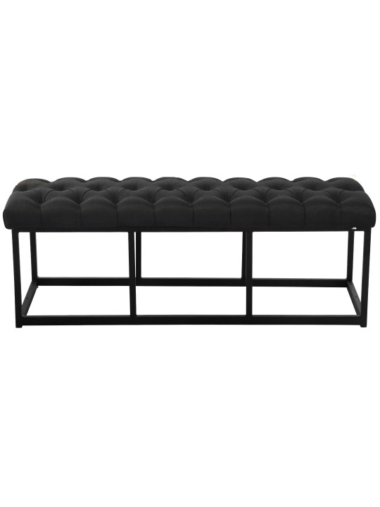 Banco Amun tela 120 cm, negro Banco Amun tela 120 cm, negro