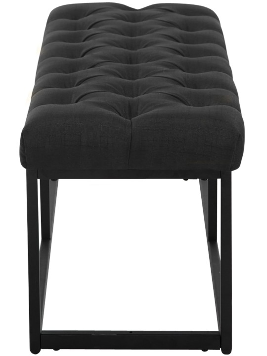 Banco Amun tela 120 cm, negro Banco Amun tela 120 cm, negro