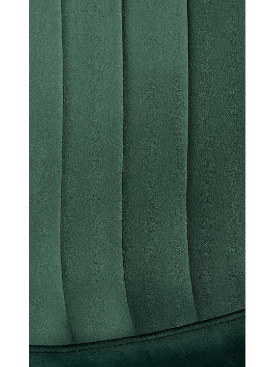 Silla de comedor Baxter de terciopelo, verde