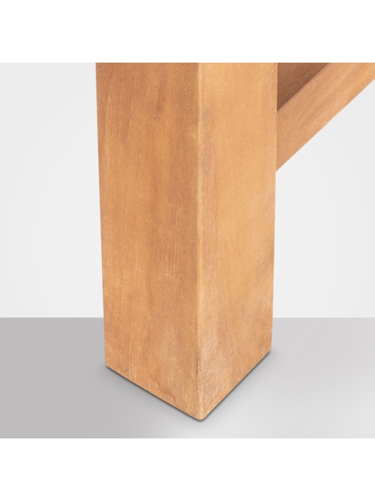 Banco de teca Halden 120 cm con funda, teca