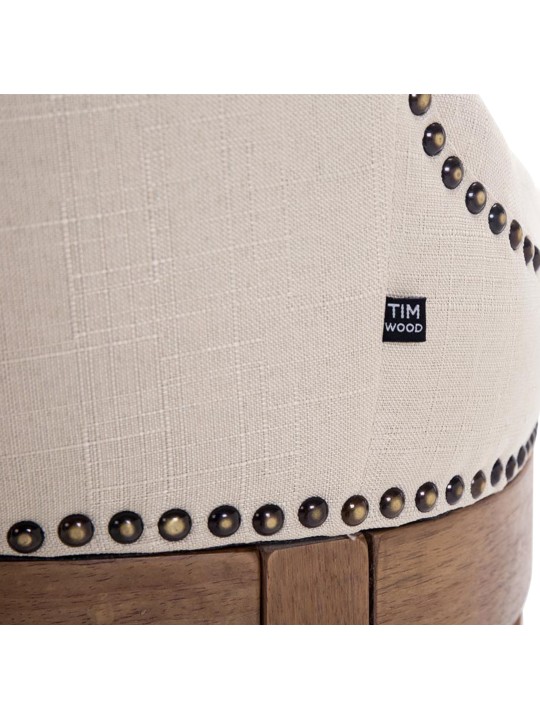 Taburete de bar tela Lakewood, luz antigua, crema Taburete de bar tela Lakewood, luz antigua, crema