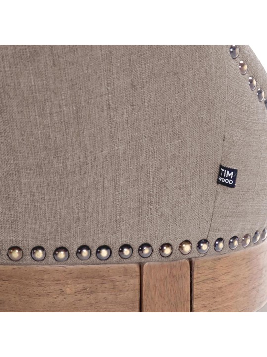 Taburete de bar tela Lakewood, luz antigua, taupe Taburete de bar tela Lakewood, luz antigua, taupe