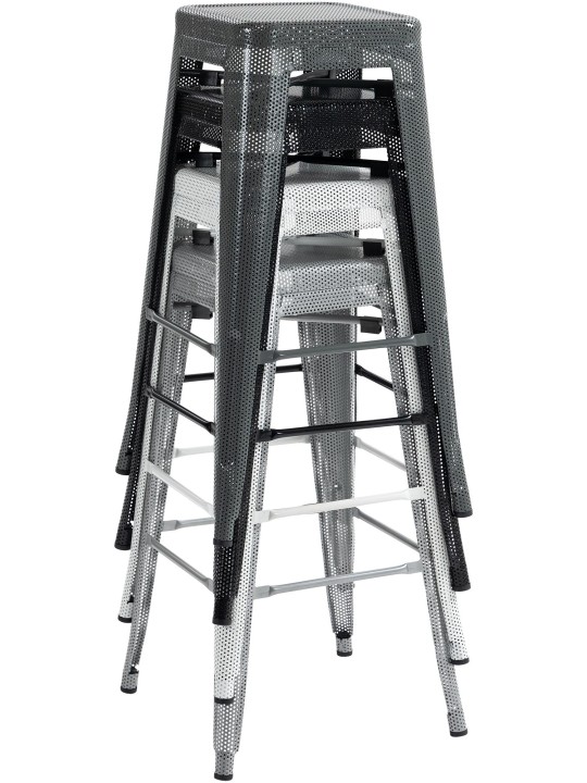 Taburete de bar Fletcher, negro Taburete de bar Fletcher, negro