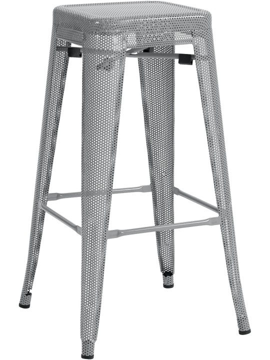 Taburete de bar Fletcher, plata Taburete de bar Fletcher, plata