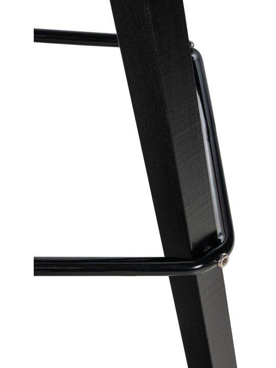 Taburete de bar Corbin tela Cuadrado, gris oscuro