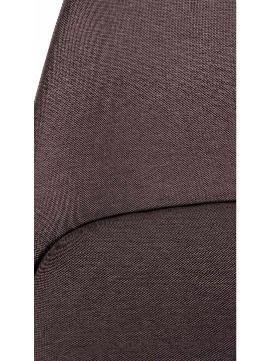 Taburete de bar Corbin tela Cuadrado, marrón