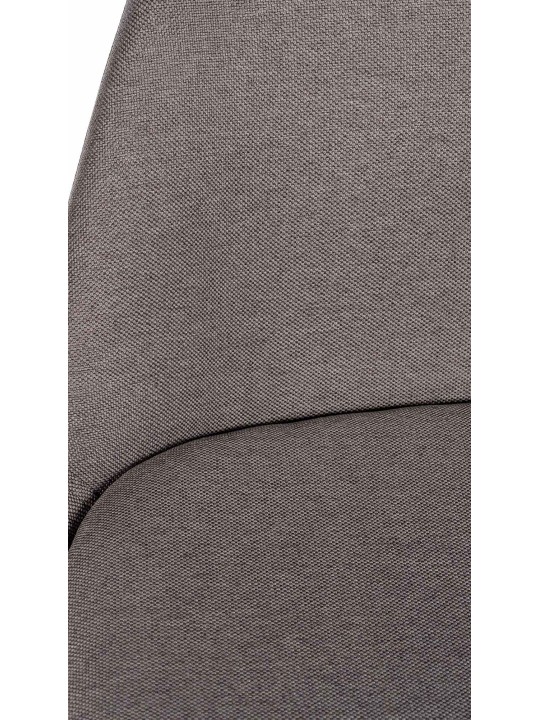 Taburete de bar Corbin tela Cuadrado, taupe