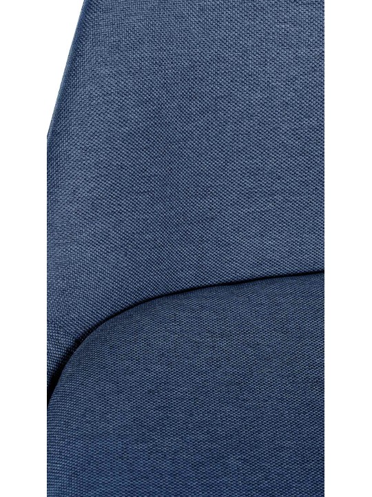 Taburete de bar Corbin tela Cuadrado, azul