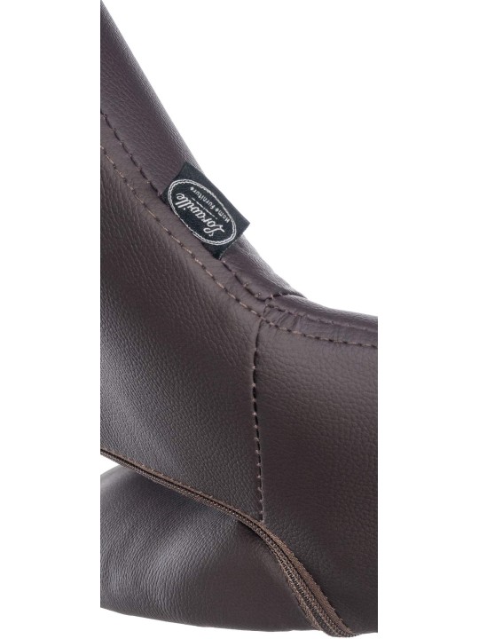 Taburete de bar Milet piel sintética, marrón