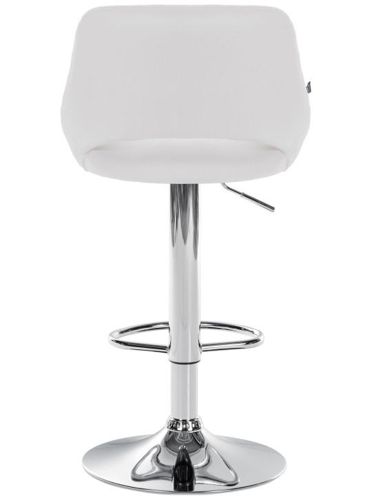 Juego de 2 taburetes de bar Milet piel sintética C, blanco Juego de 2 taburetes de bar Milet piel sintética C, blanco