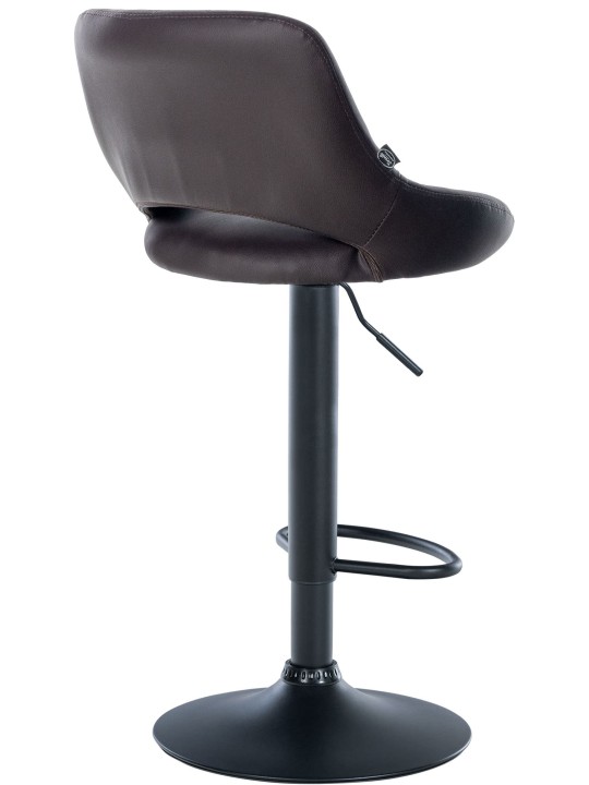 Juego de 2 taburetes de bar Milet piel sintética B, marrón Juego de 2 taburetes de bar Milet piel sintética B, marrón