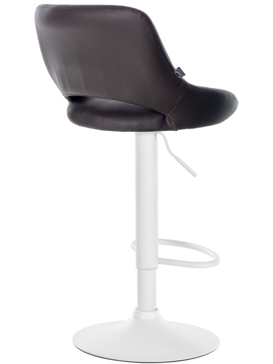 Juego de 2 taburetes de bar Milet piel sintética W, marrón Juego de 2 taburetes de bar Milet piel sintética W, marrón