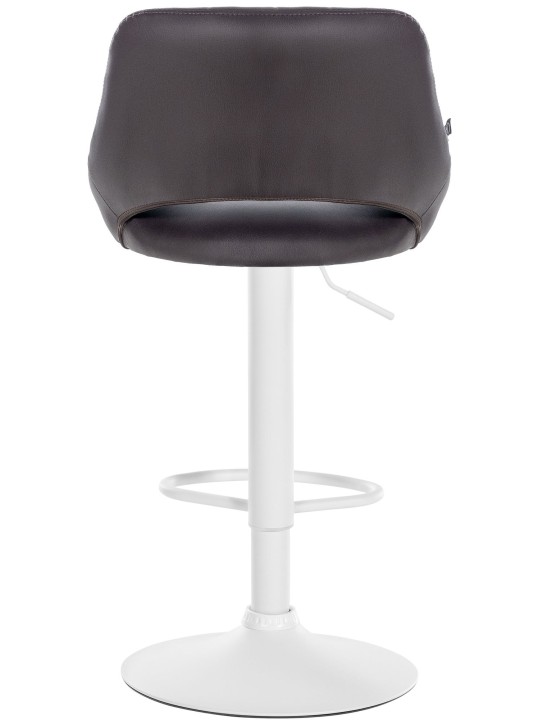 Juego de 2 taburetes de bar Milet piel sintética W, marrón Juego de 2 taburetes de bar Milet piel sintética W, marrón