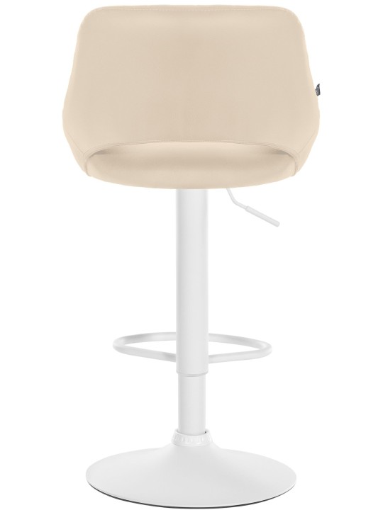 Juego de 2 taburetes de bar Milet piel sintética W, crema Juego de 2 taburetes de bar Milet piel sintética W, crema